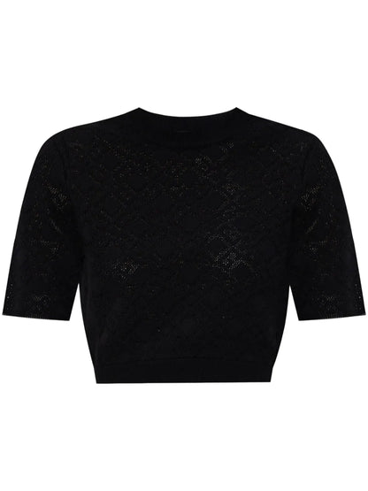 Monogram Cropped T-Shirt