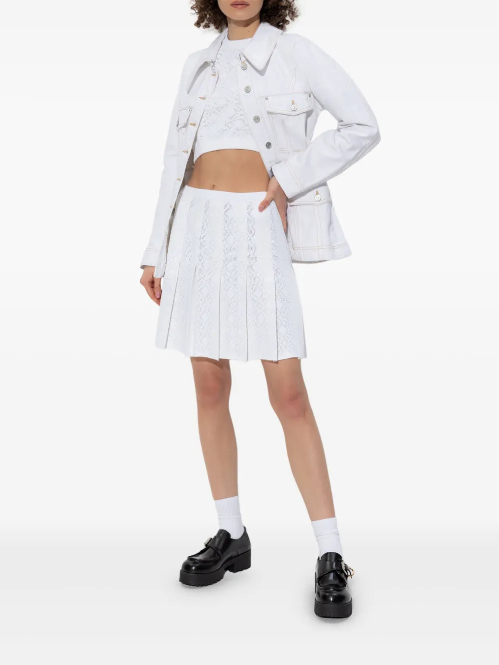Pleated Mini Skirt
