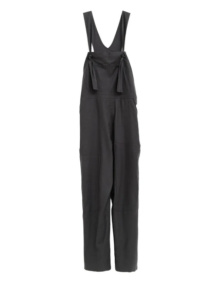 Knot-Detail Dungarees