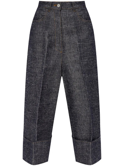 Cropped Palazzo Pants