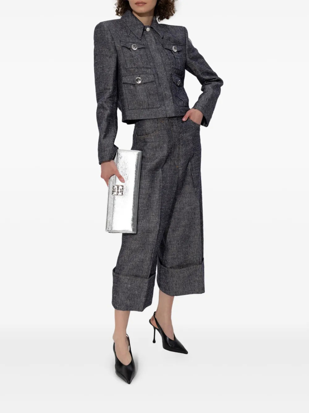 Cropped Palazzo Pants