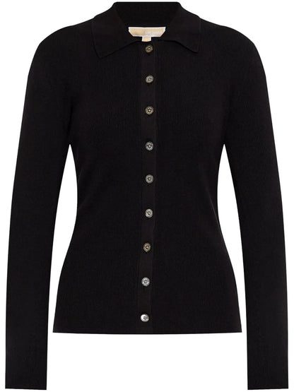 Ribbed-Knit Cardigan