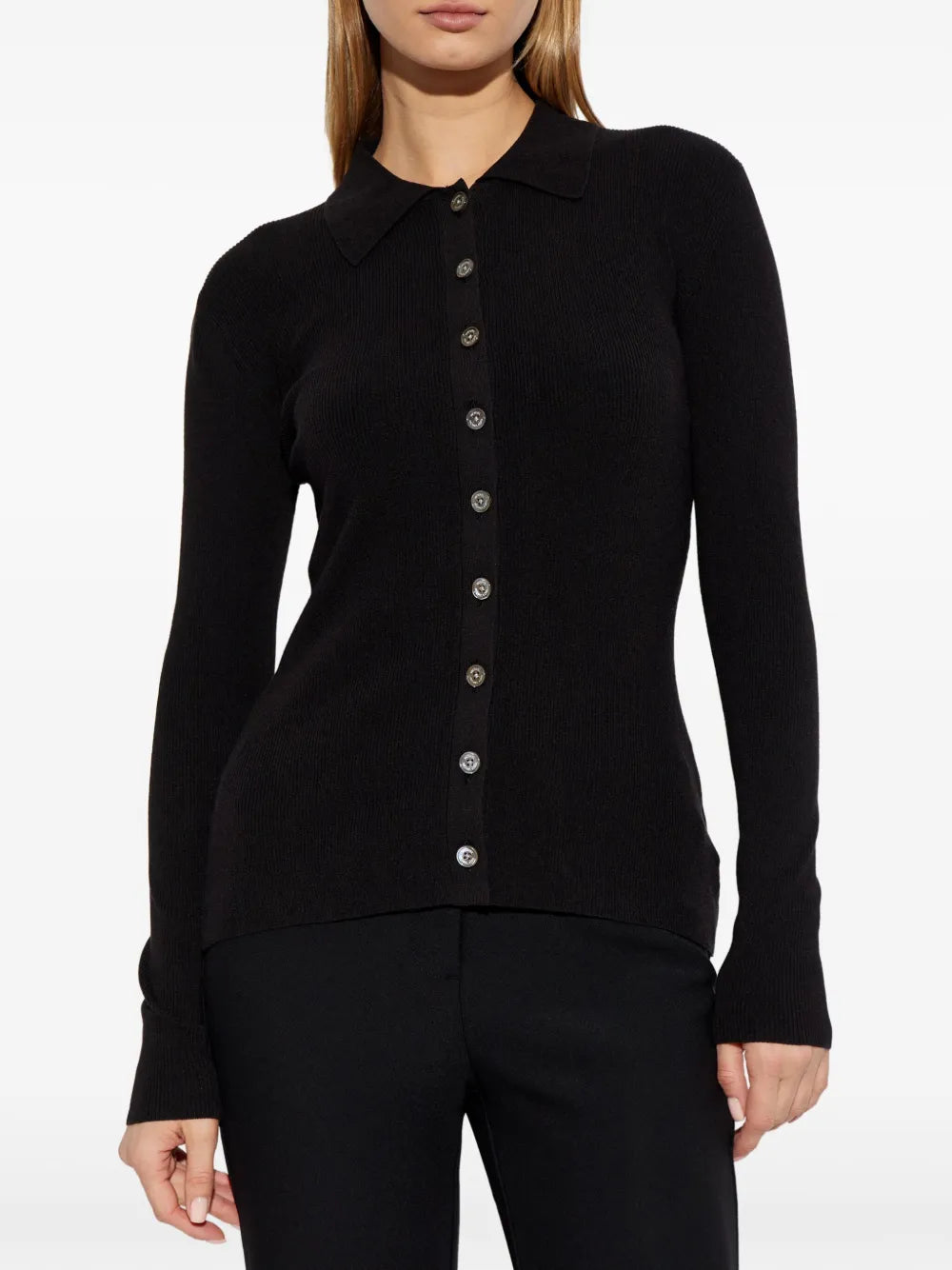 Ribbed-Knit Cardigan