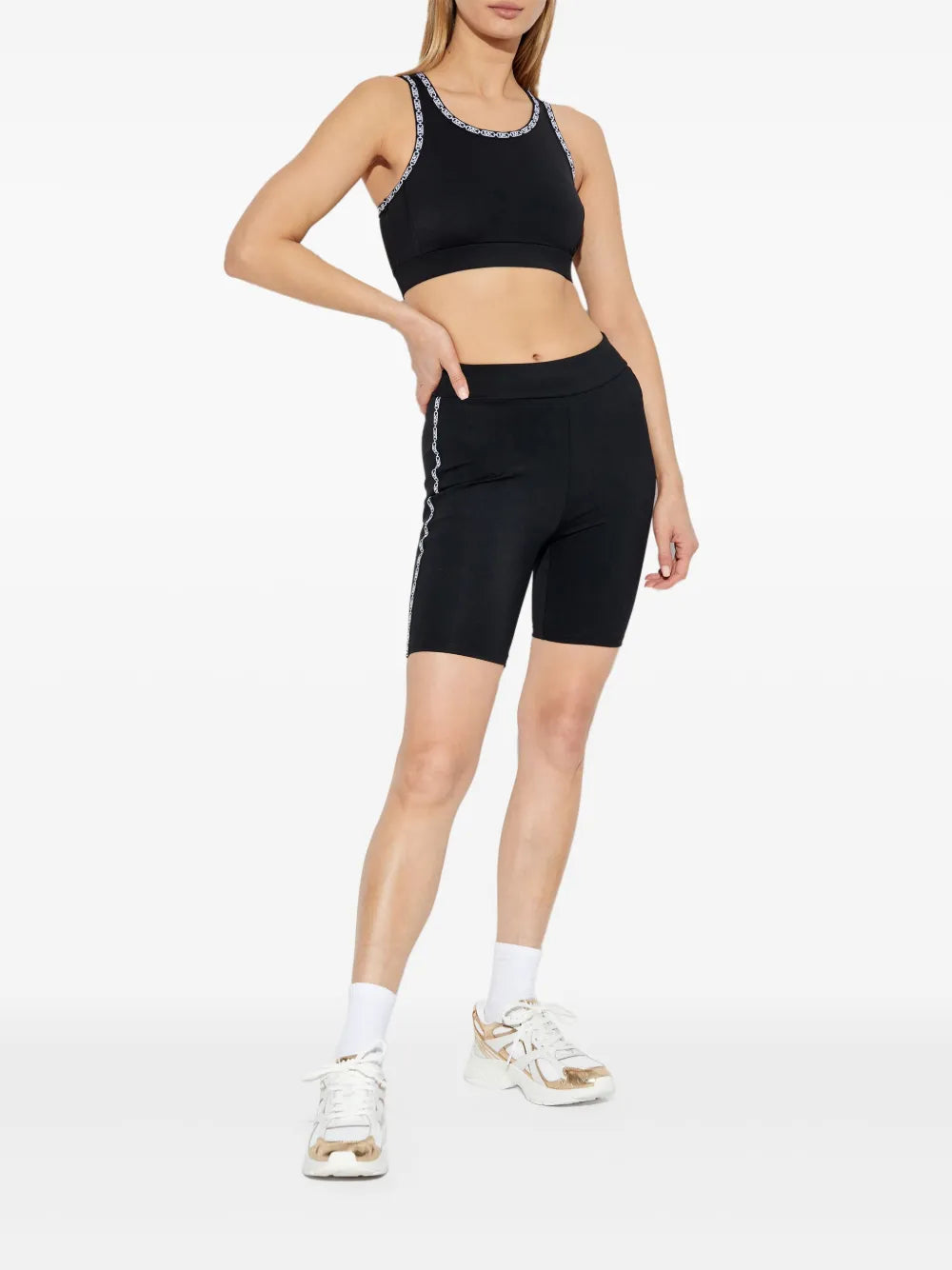 Side-Logo Biker Shorts