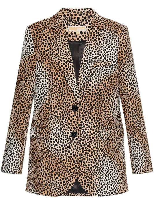 Cheetah-Print Blazer