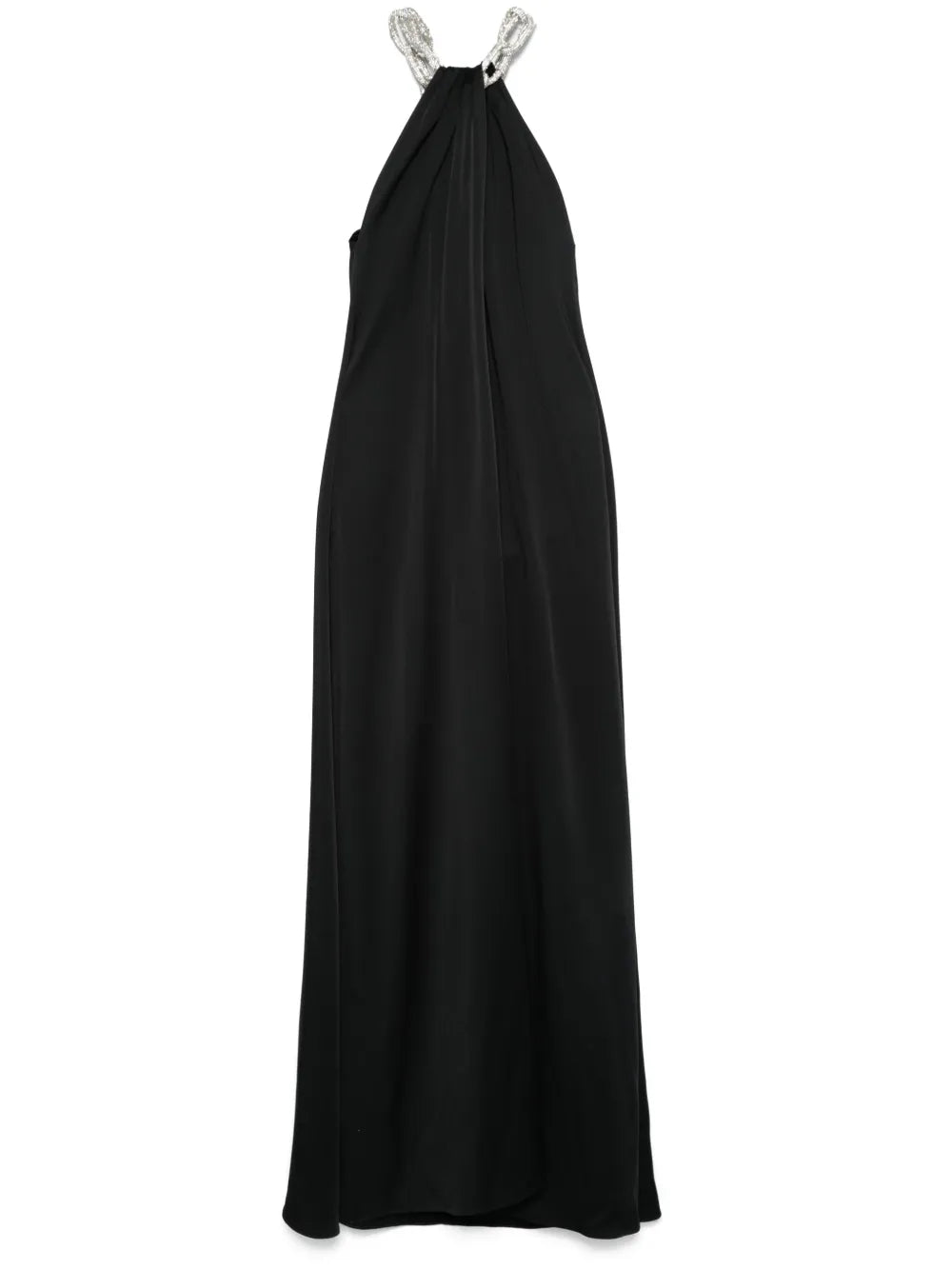 Chain-Embellished Maxi Dress