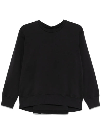 Numbers-Embroidered Sweatshirt