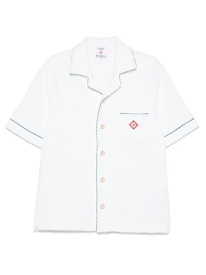 Monogram-Embossed Towelling Shirt