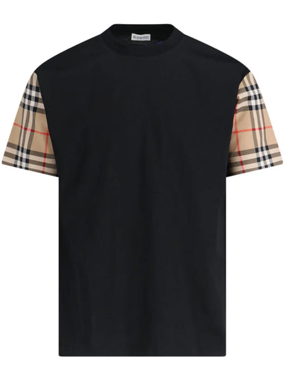 Vintage Check-Sleeve T-Shirt