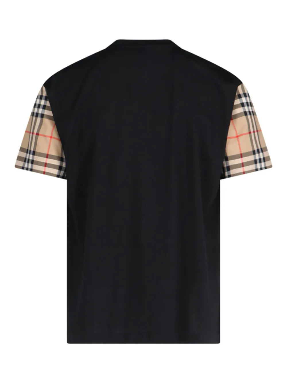 Vintage Check-Sleeve T-Shirt