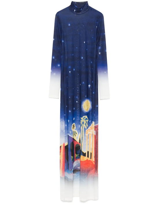 Printed Maxi Dress