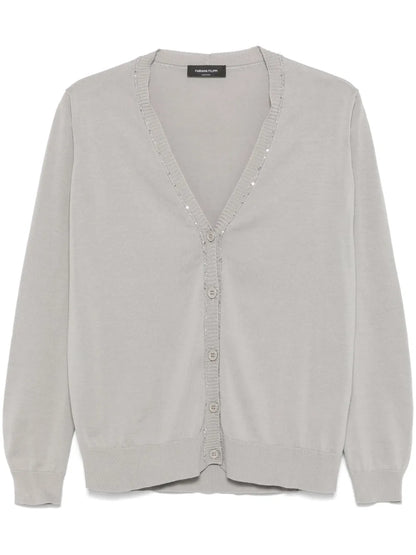 Sequin-Embellished Cardigan