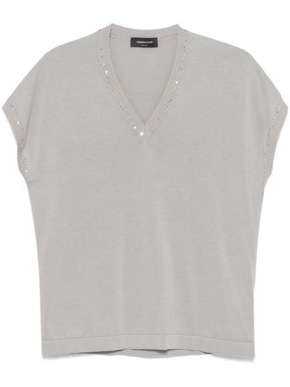 Sequin-Embellished Vest