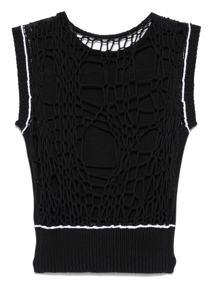 Open-Knit Vest
