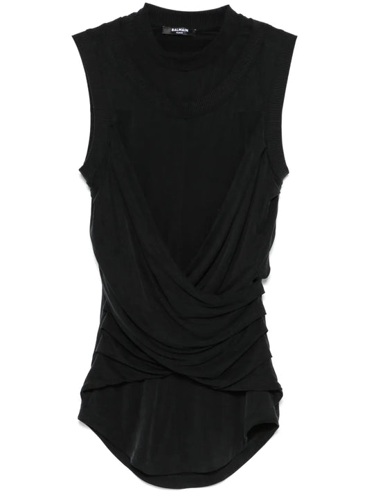Double-Collar Top