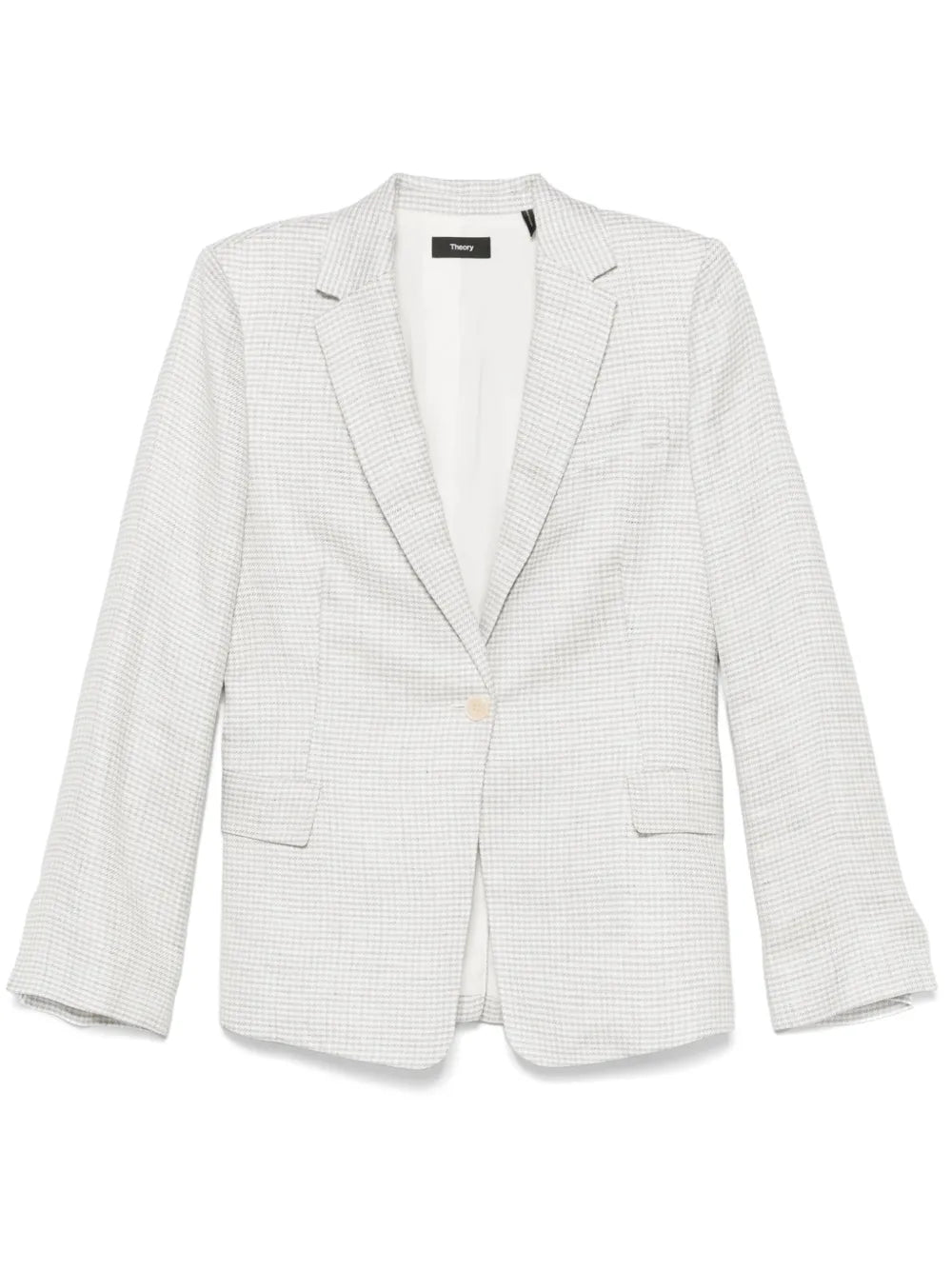 Houndstooth-Pattern Blazer