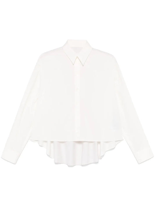 Contrast-Panel Shirt