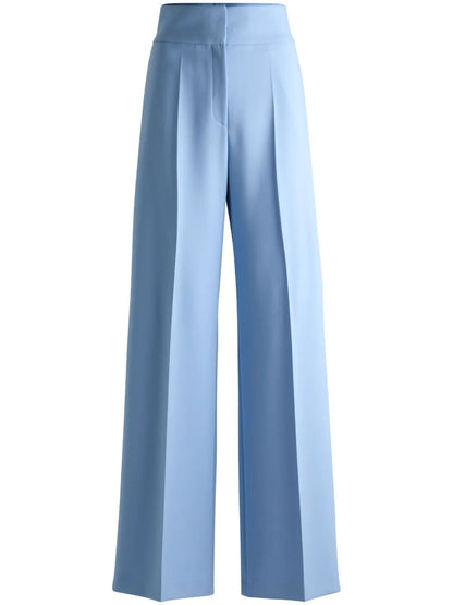 High-Waisted Flared Trousers