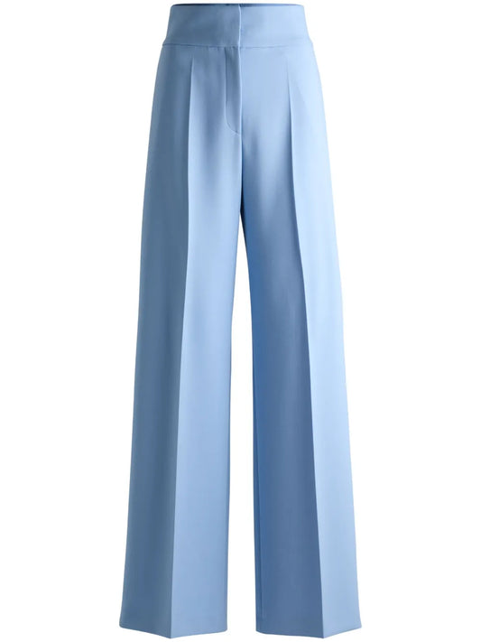 High-Waisted Flared Trousers