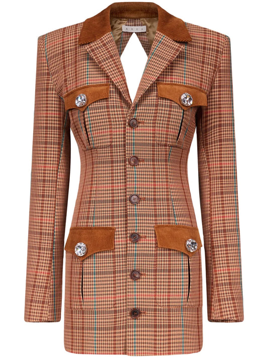 Open-Back Blazer Dress