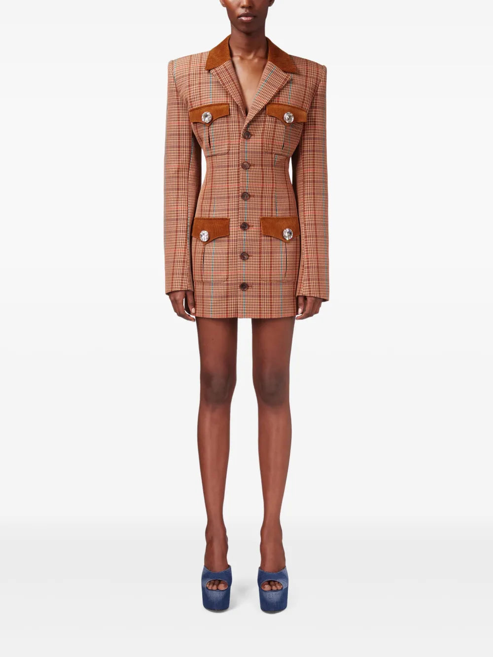 Open-Back Blazer Dress
