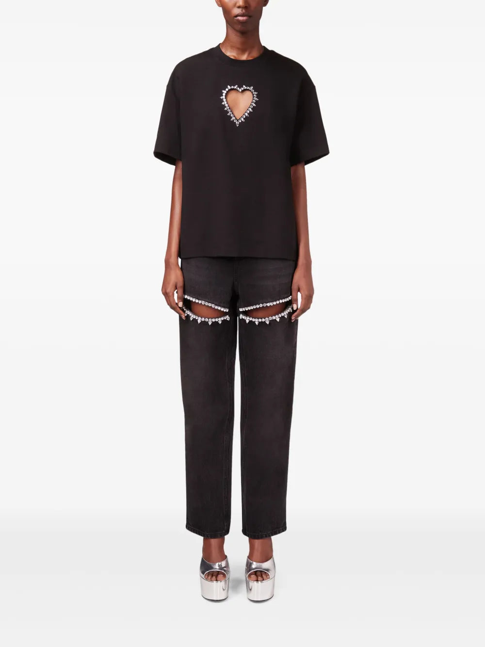 Crystal-Embellished T-Shirt