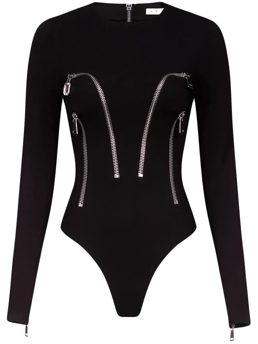 Long Sleeve Zipper-Detailed Bodysuit