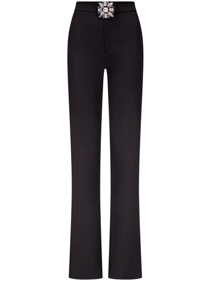 Crystal Brooch Trousers