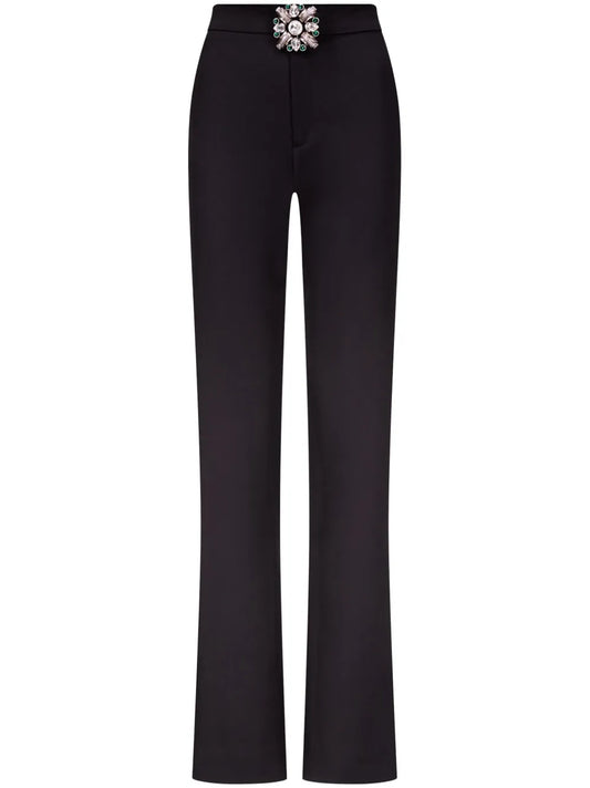 Crystal Brooch Trousers