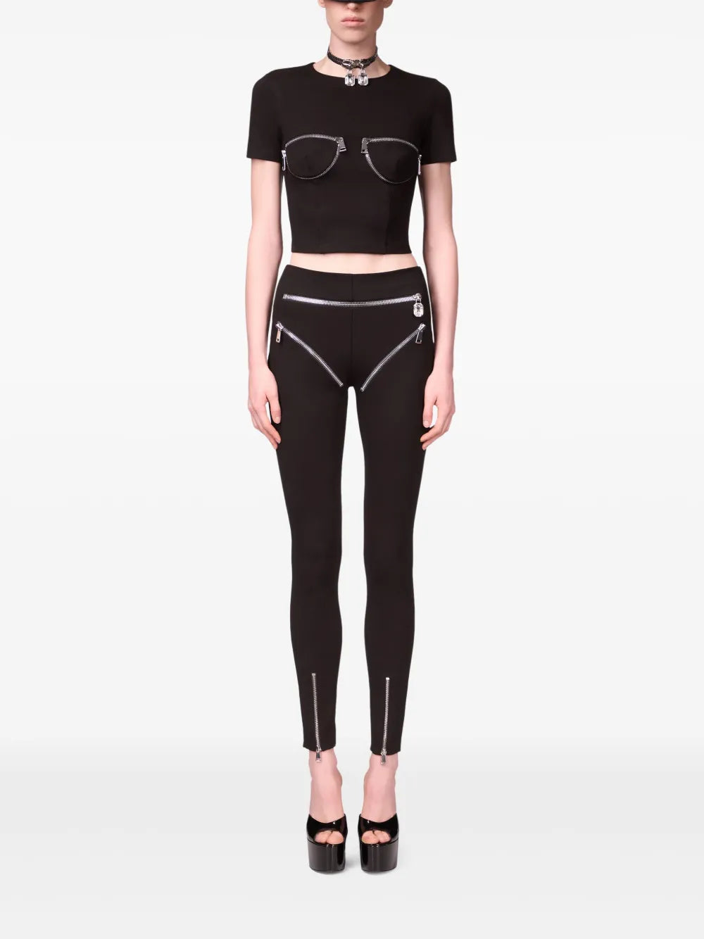 Zipper Brief Leggins