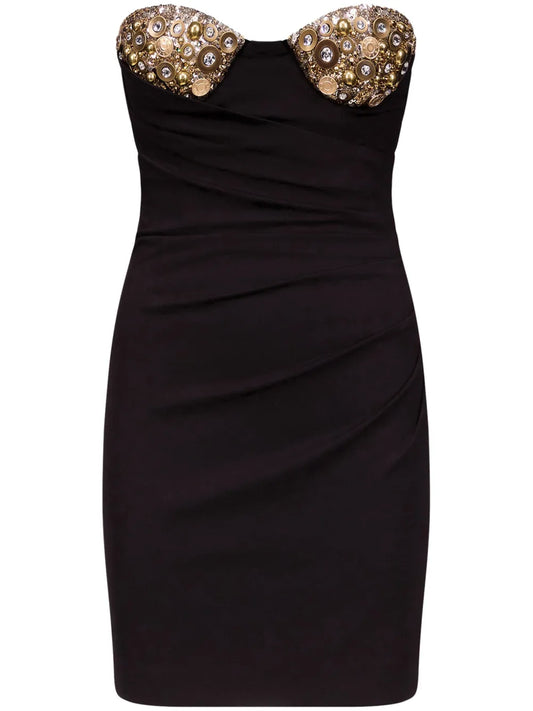 Crysta-Embellished Minidress