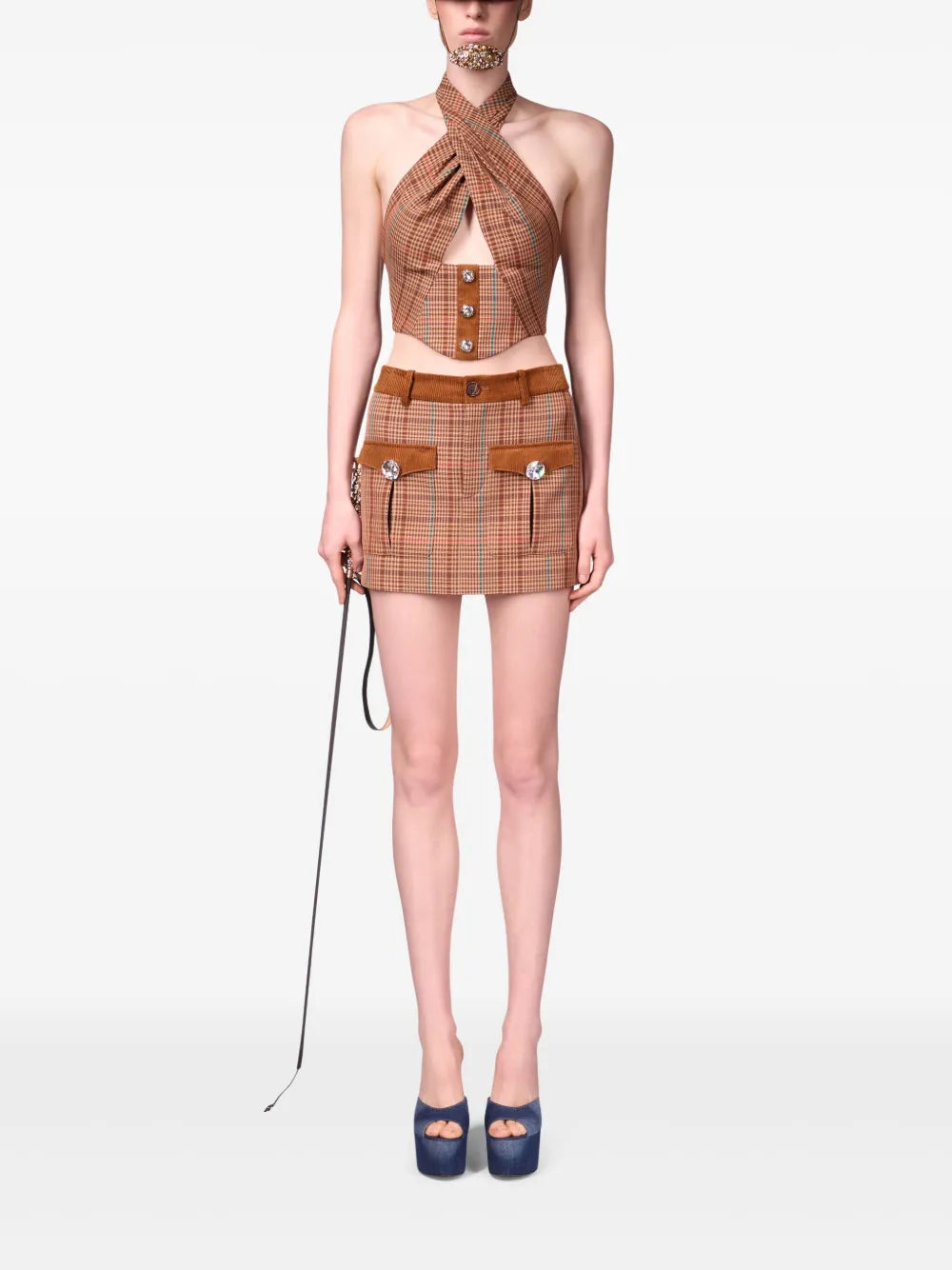 Checked Mini Skirt