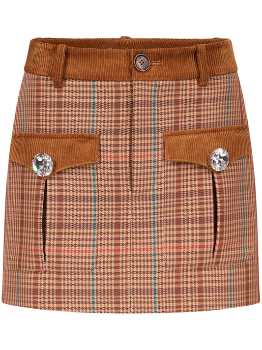 Checked Mini Skirt