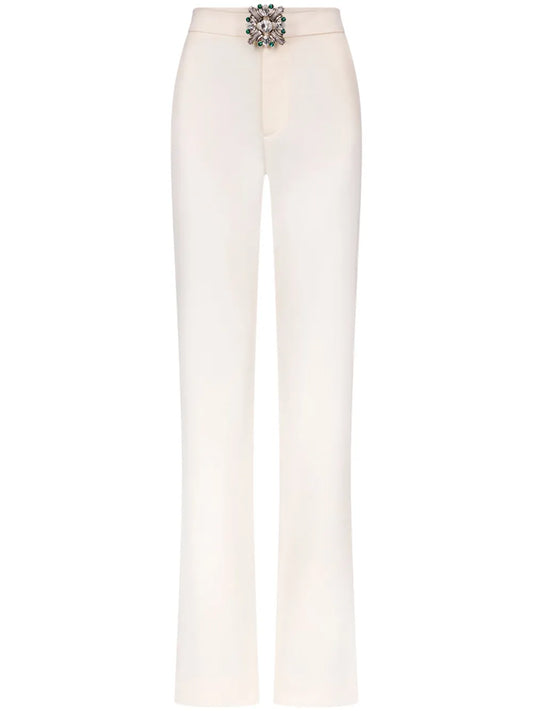 Crystal Brooch Trousers