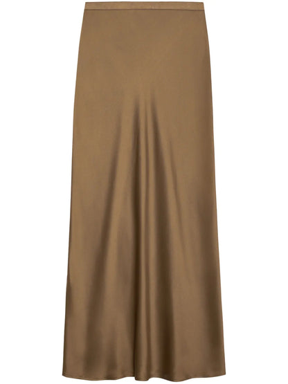 Bar Silk Midi Skirt