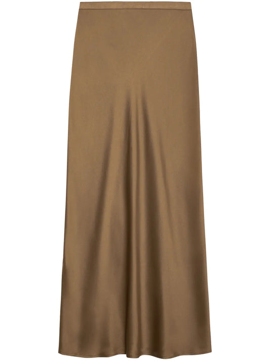 Bar Silk Midi Skirt