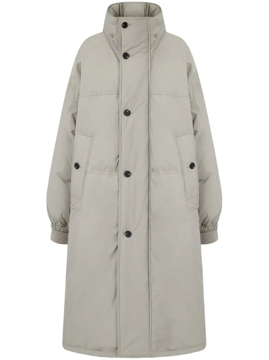Detachable-Hood Puffer Coat