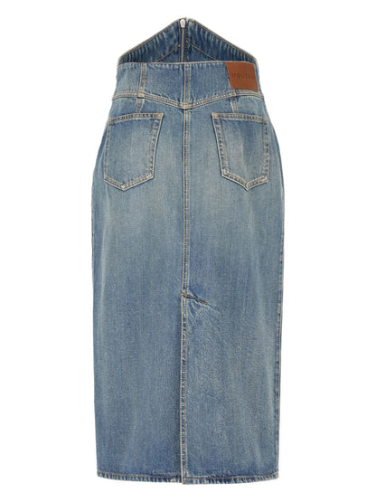 Denim Midi Skirt