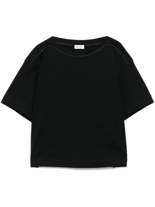 Monili-Detail T-Shirt
