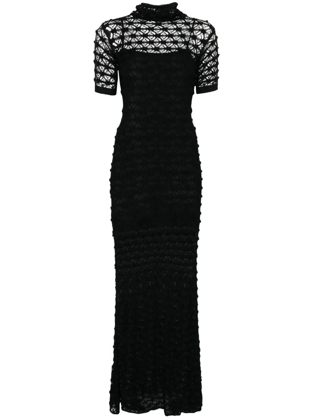 Lace Knit Long Dress