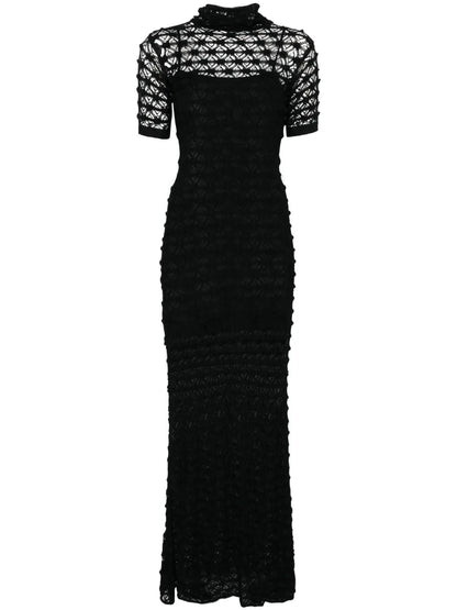Lace Knit Long Dress