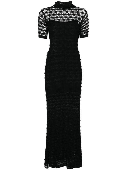 Lace Knit Long Dress