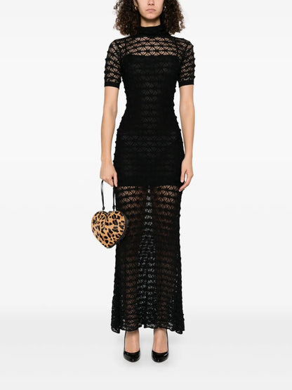 Lace Knit Long Dress
