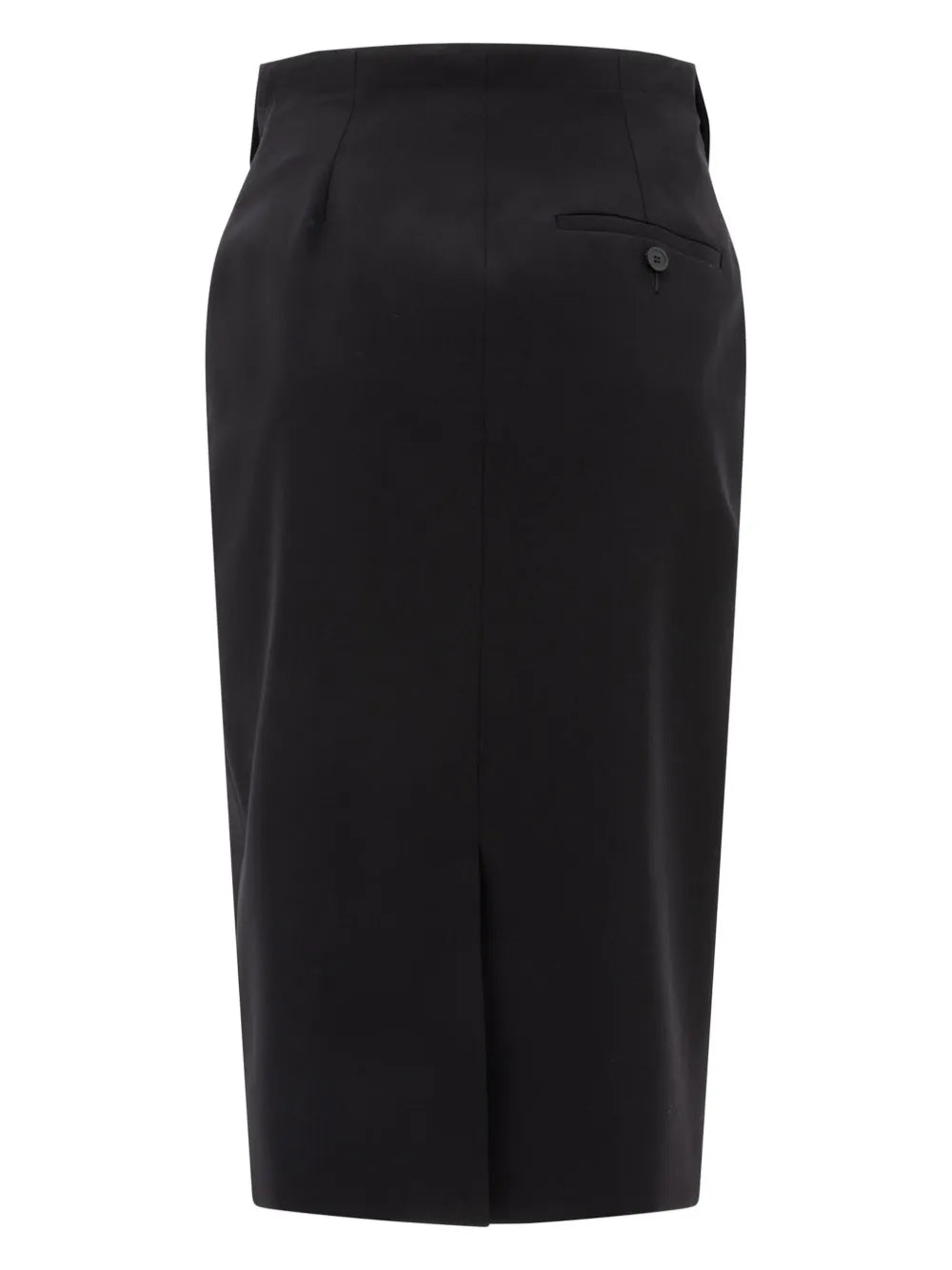 Folded-Edge Midi Skirt