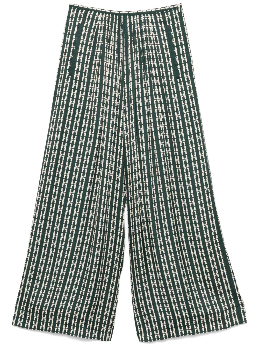 Geometric-Print Trousers