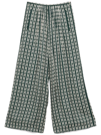 Geometric-Print Trousers