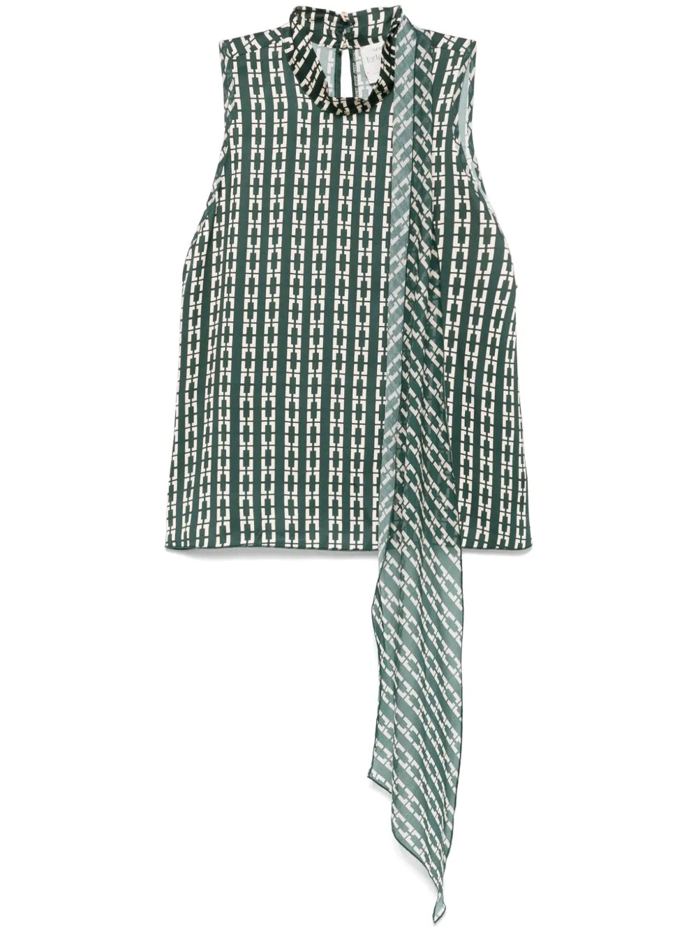 Geometric-Print Top