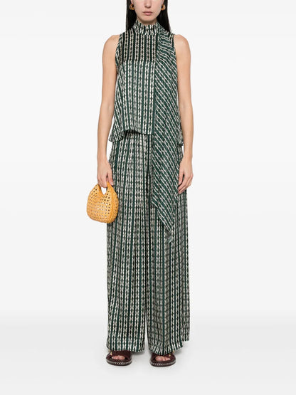 Geometric-Print Top