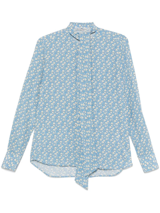 Floral-Print Blouse