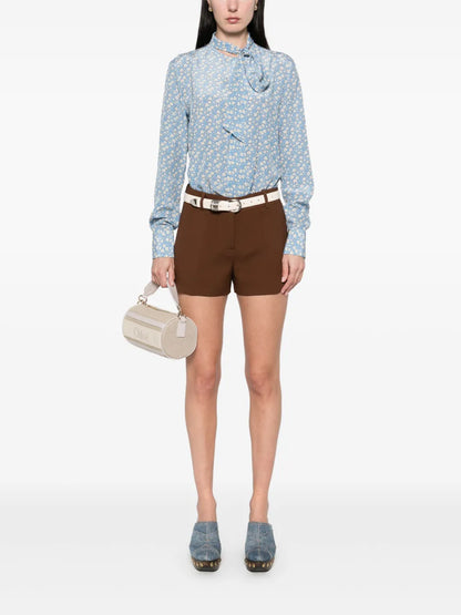 Floral-Print Blouse